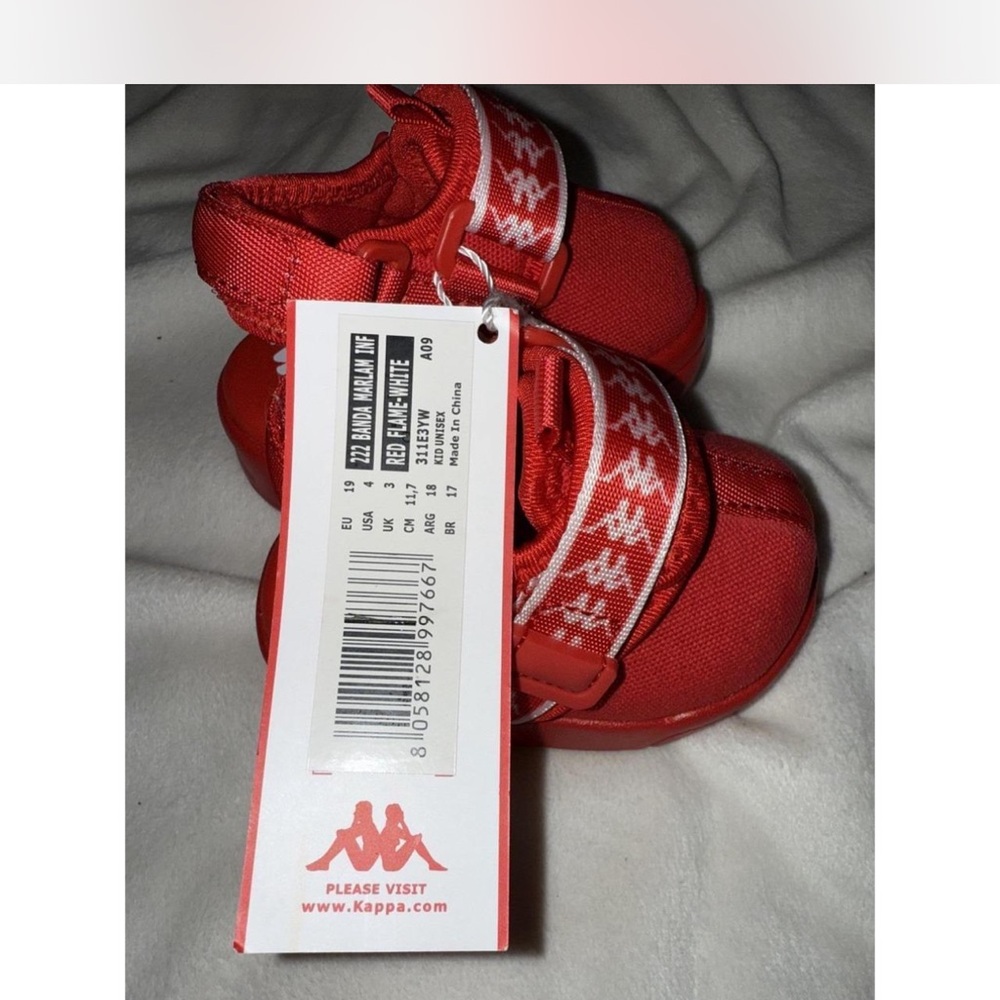 Kappa Kids Bright Red Sneakers